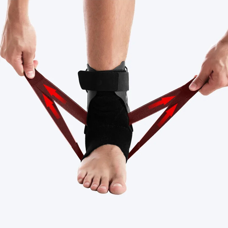 Medical Ankle Brace Support Compression Splint Stabilizer Pain Relief Foot Strap