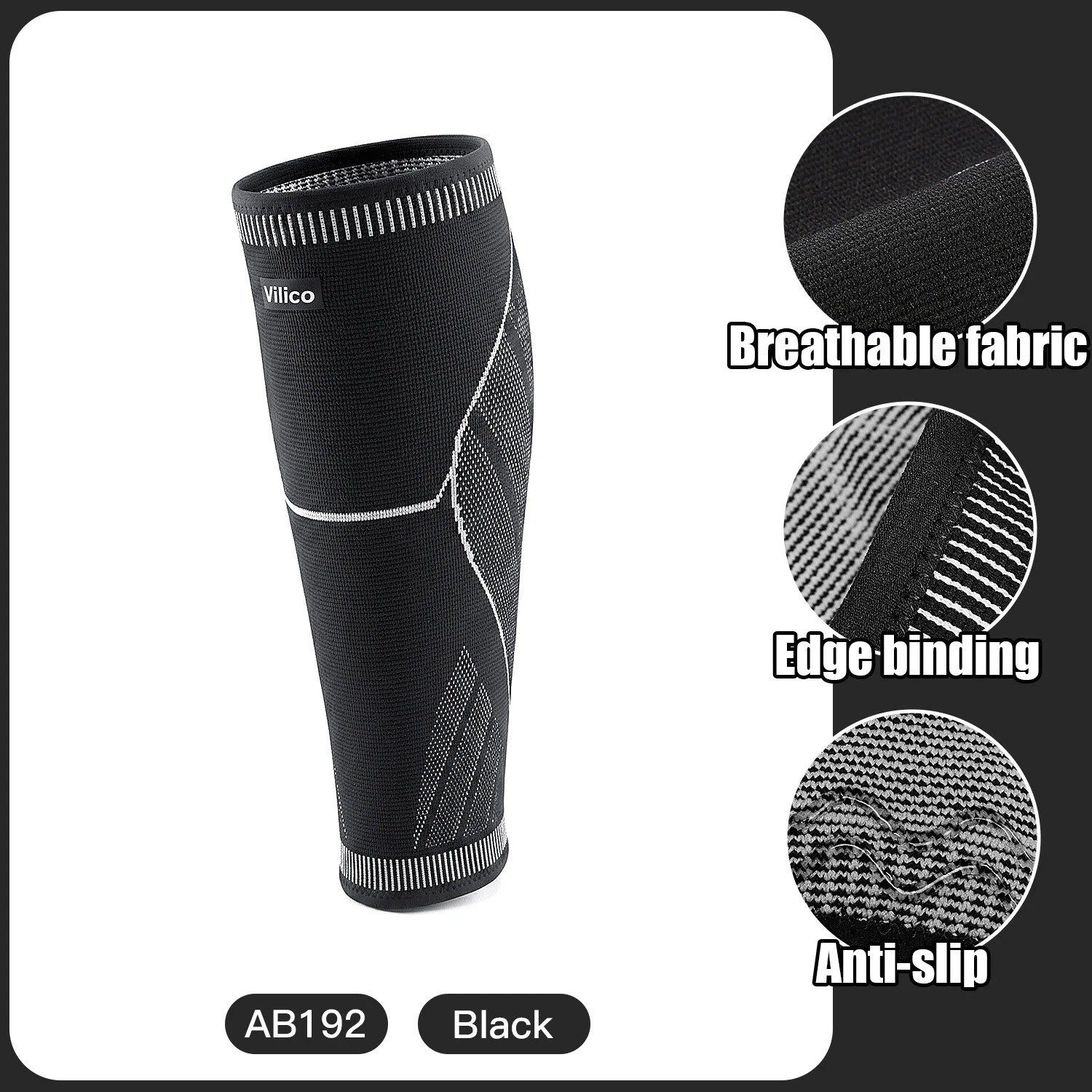 Calf Sleeves Footless Compression Socks Support Brace Shin Splint Pain Relief