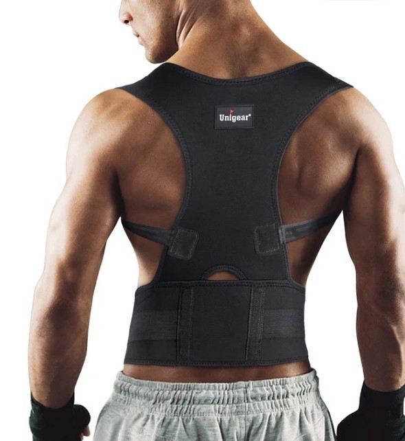 Unigear Back Brace Posture Corrector Size Small Black