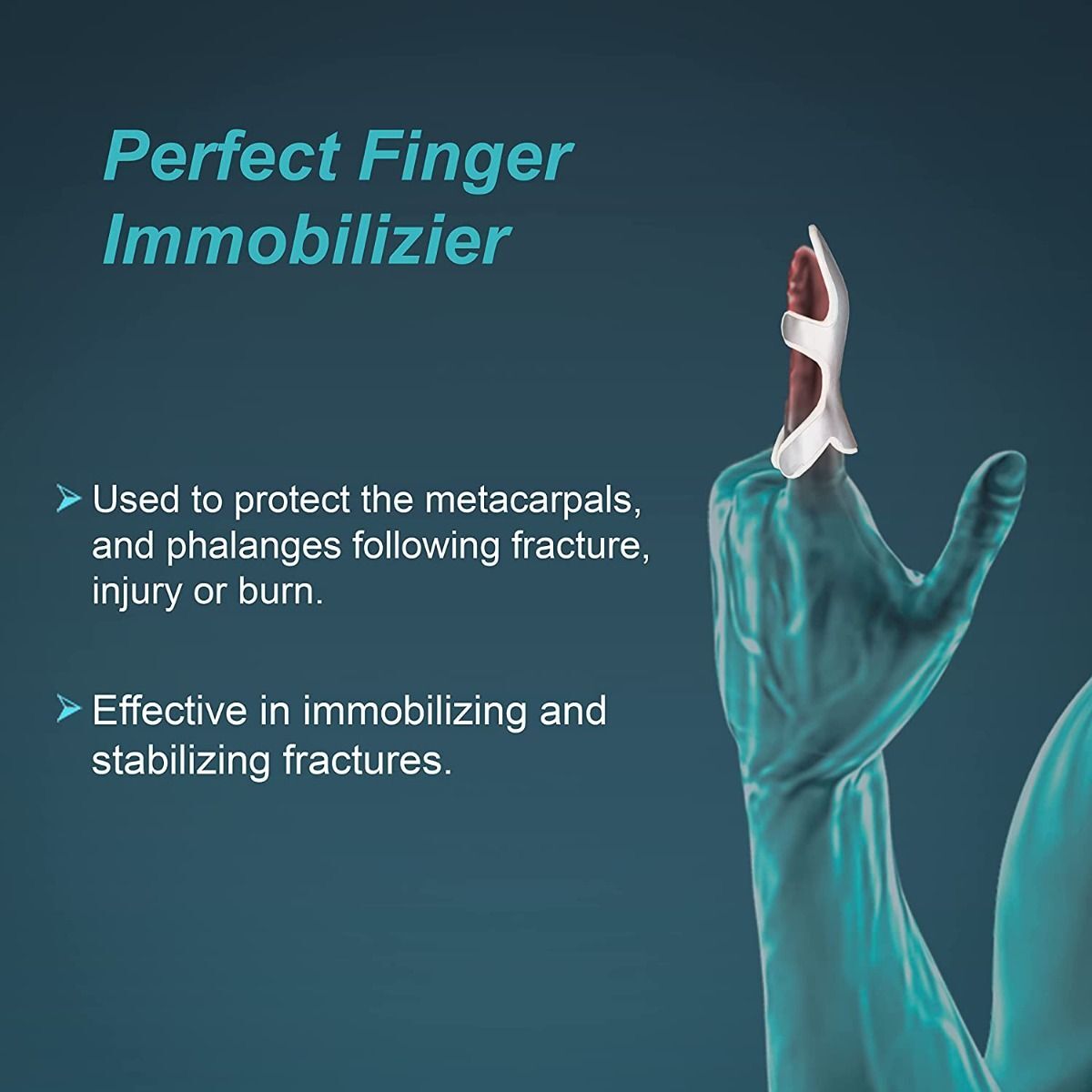 Tynor Frog Splint, with Comfortable Protective Support for Finger Injuries -1Pcs