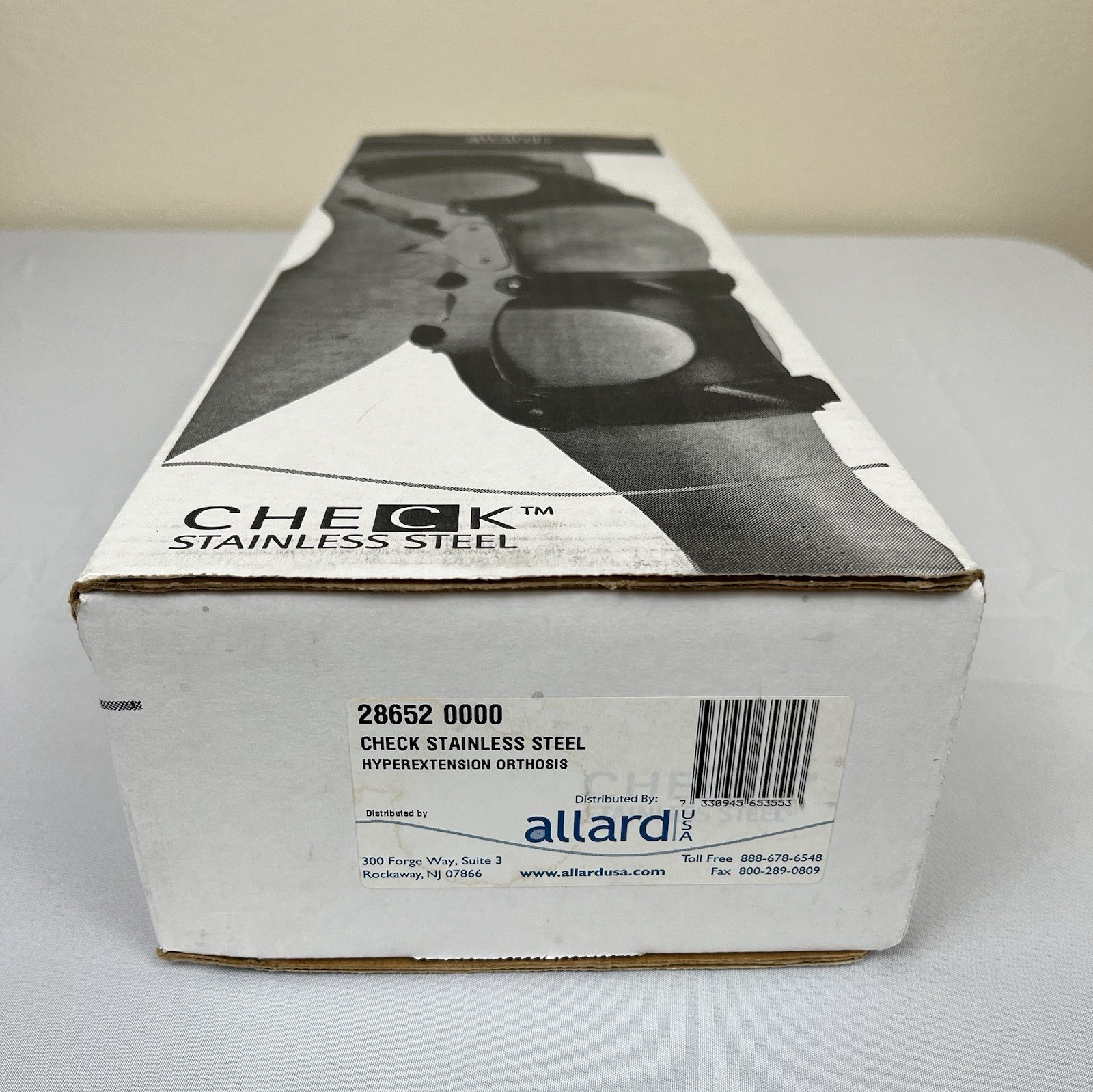 Allard Check Stainless Steel Hyperextension Orthosis Knee Leg Brace 28652 0000