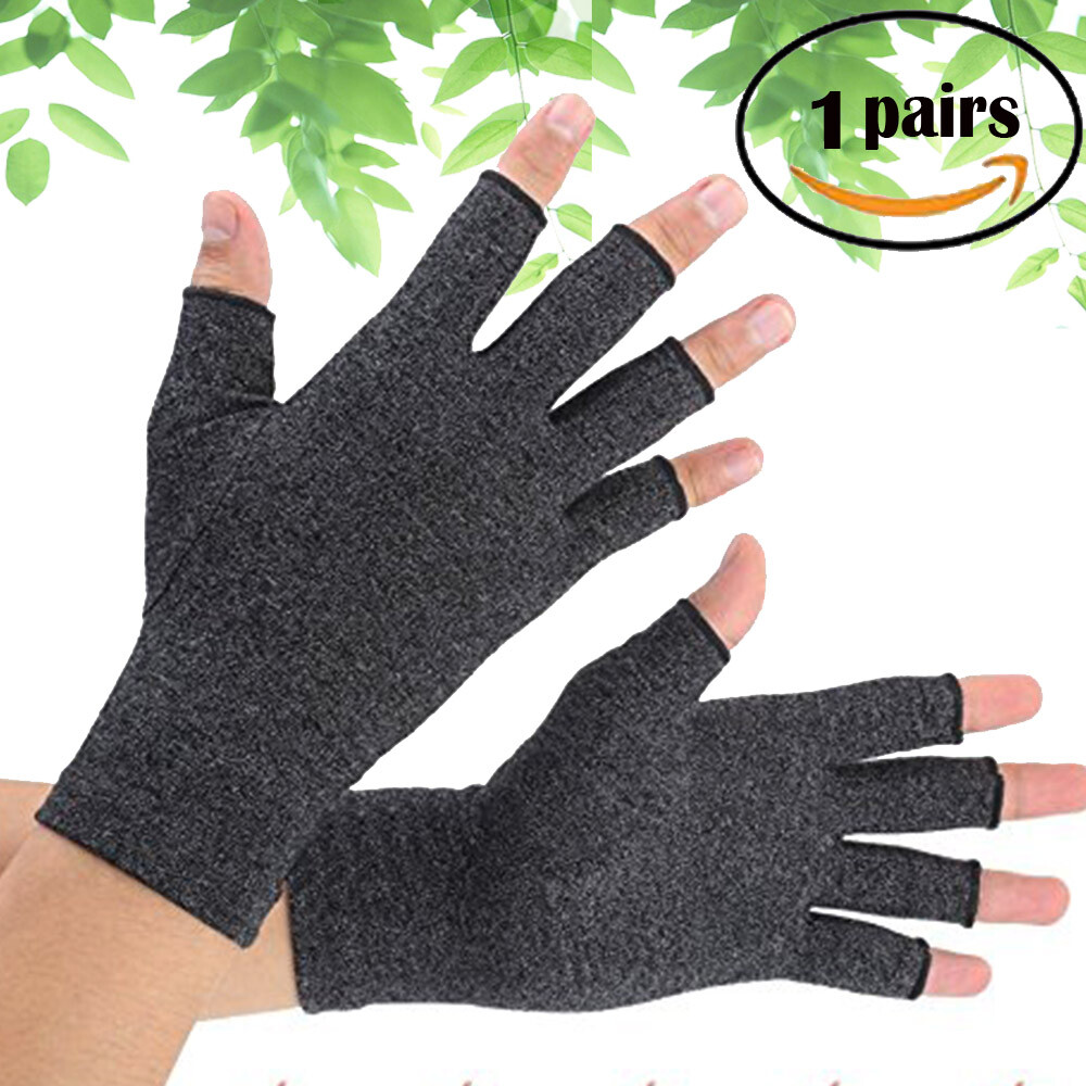 Compression Gloves Brace Support Arthritis Relief Sport Hand Wrist Pain Therapy