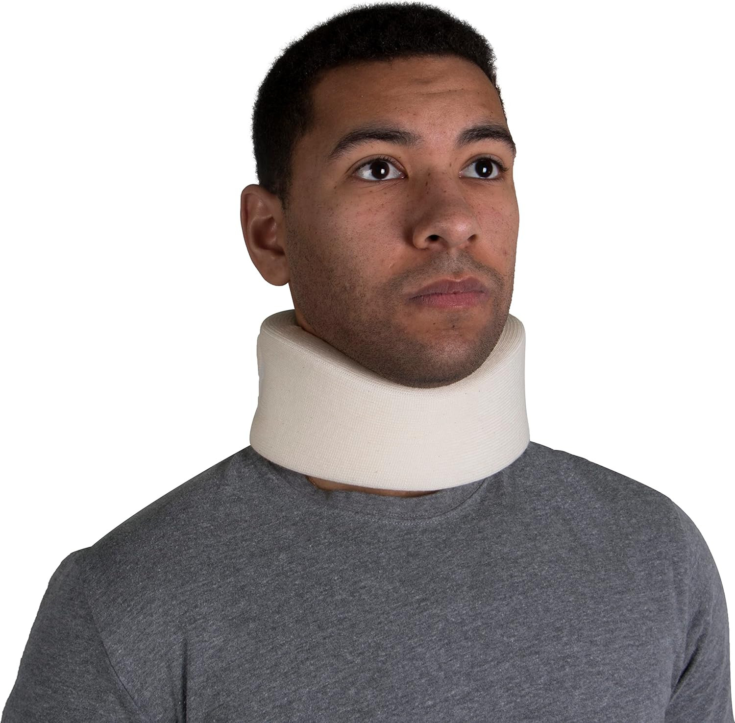 Cervical Collar, Soft Contour Foam, Neck Support Brace, White Narrow 2.5″ Dep…