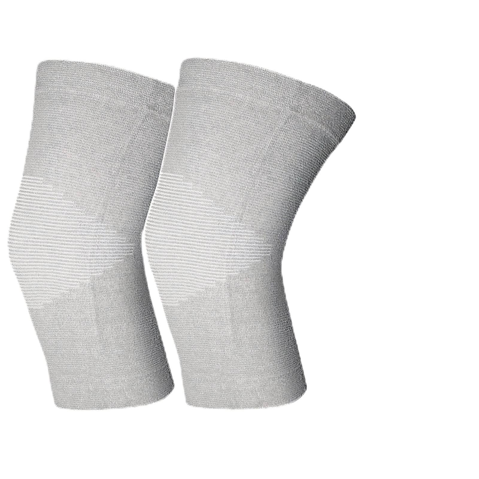 SIOEPUEO Bamboo Knee Sleeve for Knee Pain – One Pair Compression Bamboo Knee