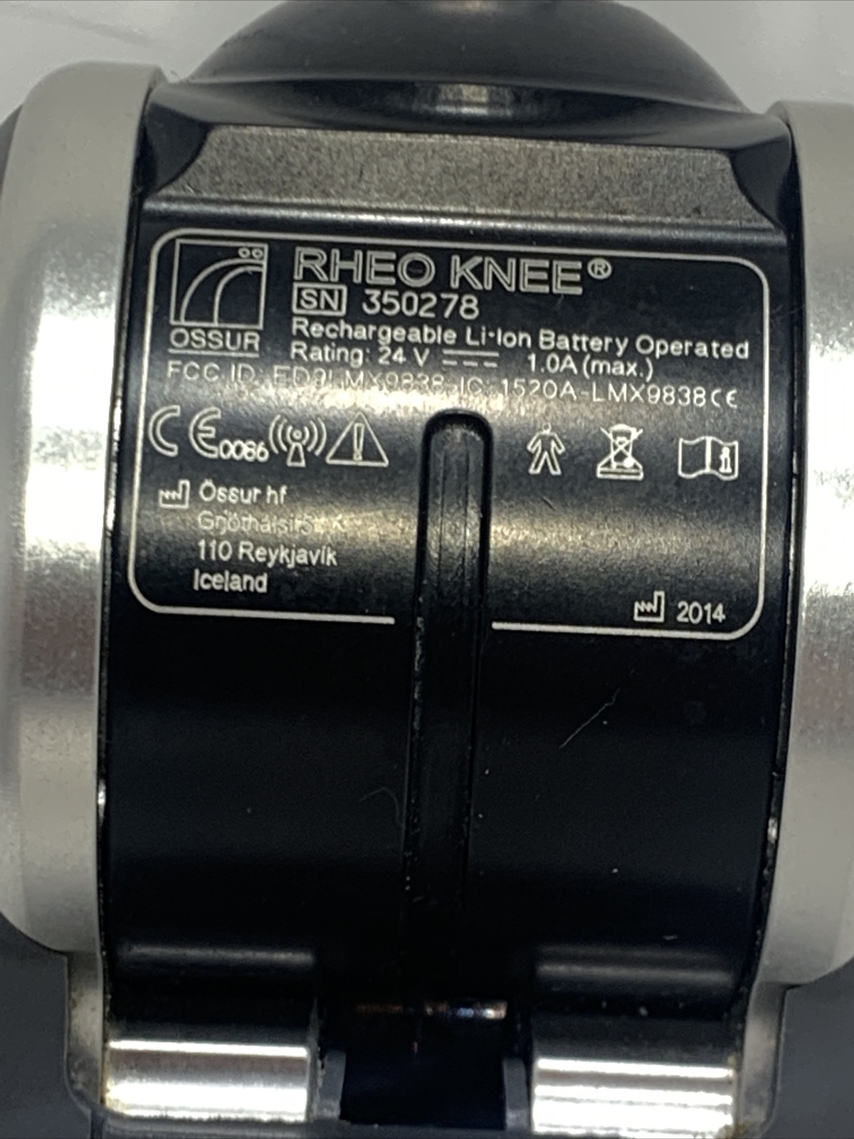 Ossur Rheo 3 Prosthetic Knee Microprocessor Prosthetic Knee. 2014.