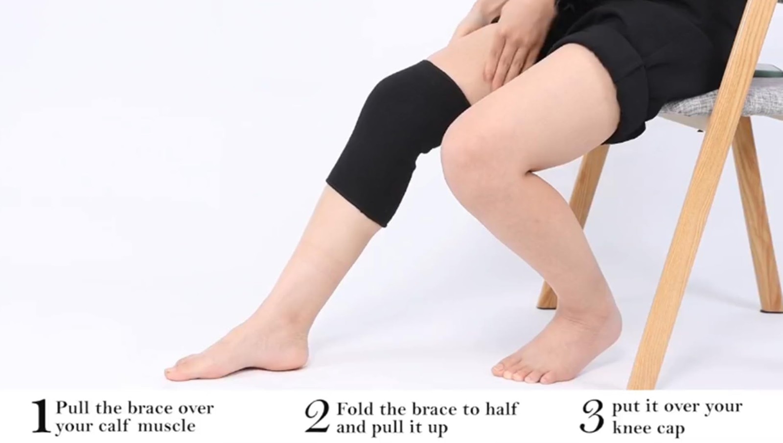 2 PCS Knee Brace Sport Knee Pad Support Compression Sleeve Running Large