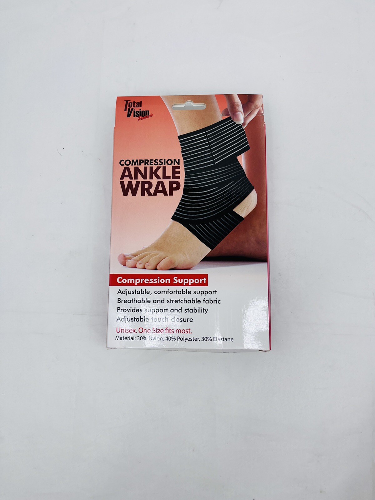 New Compression Ankle Wrap Adjustable Breathable Stretchable Stability Support