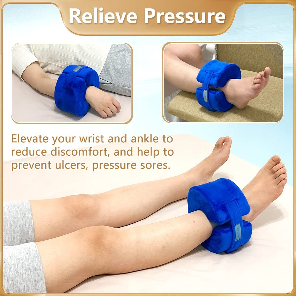 Foot Elevation Pillow Heel Ankle Elevator Wedge Foot Support Pillow Ankle Cus…