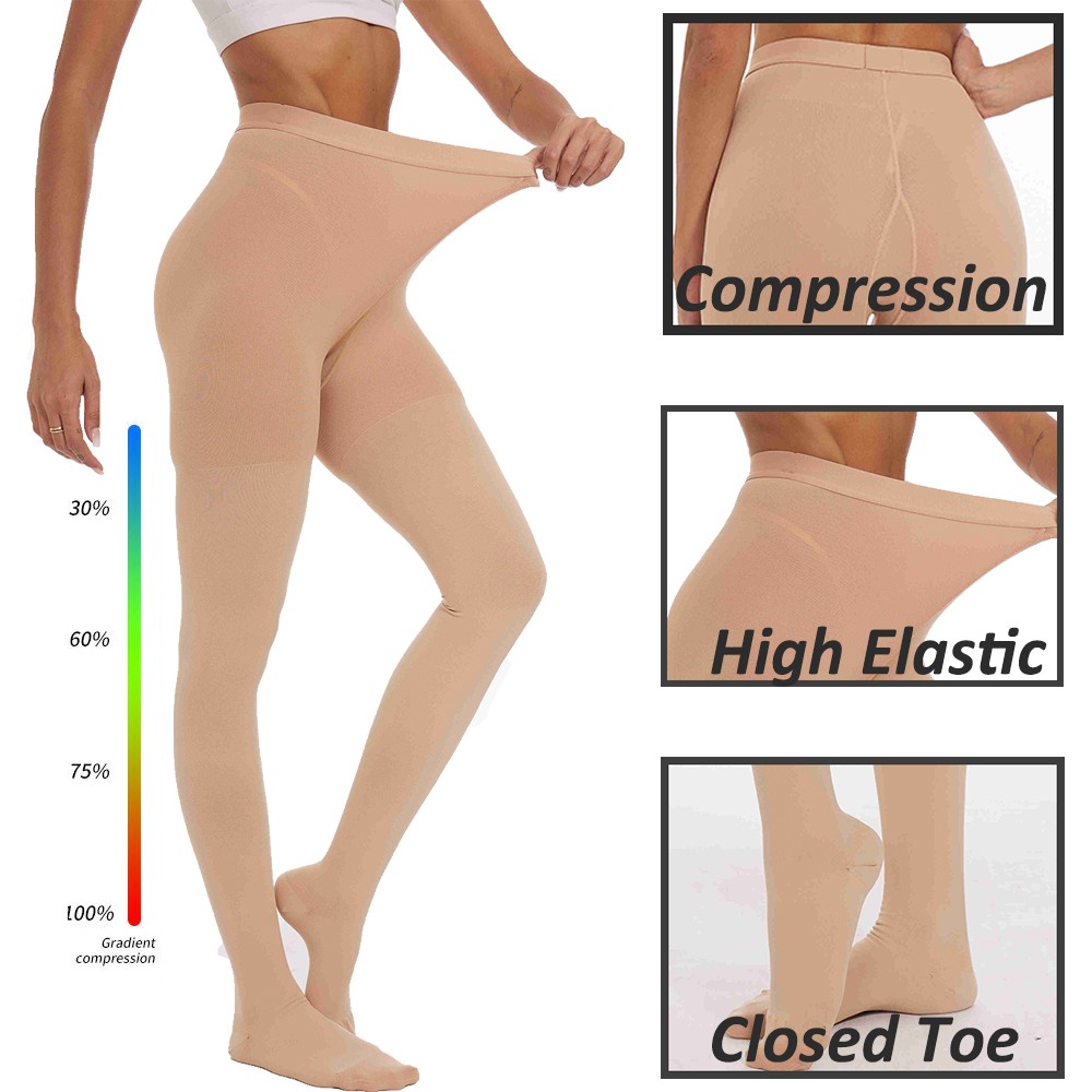 Men Women 20-30mmHg Compression Pantyhose Medical Stockings Varicose Veins Hose