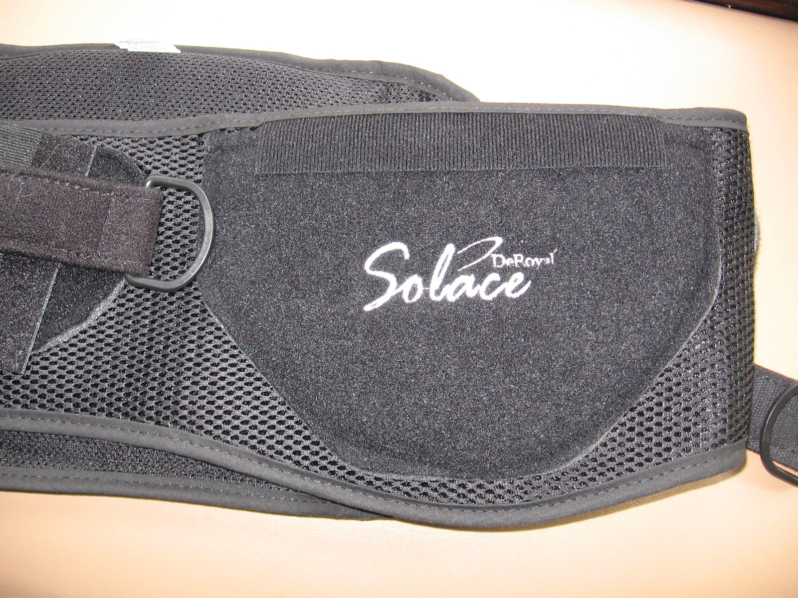 DeRoyal Solace Low Profile Back Support/Brace-size L-brand new-black