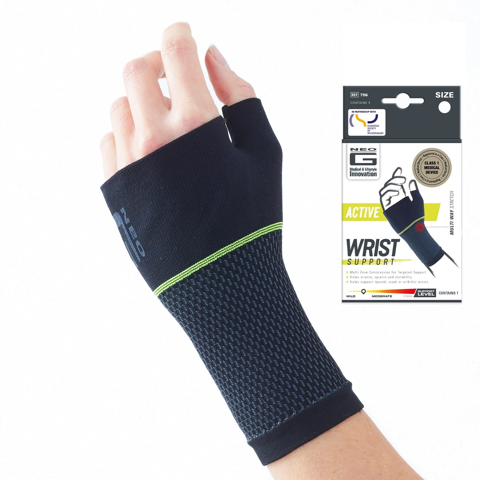 Neo-G Active Wrist Support – For Sports, Golf, Basketball, Football, Yoga,