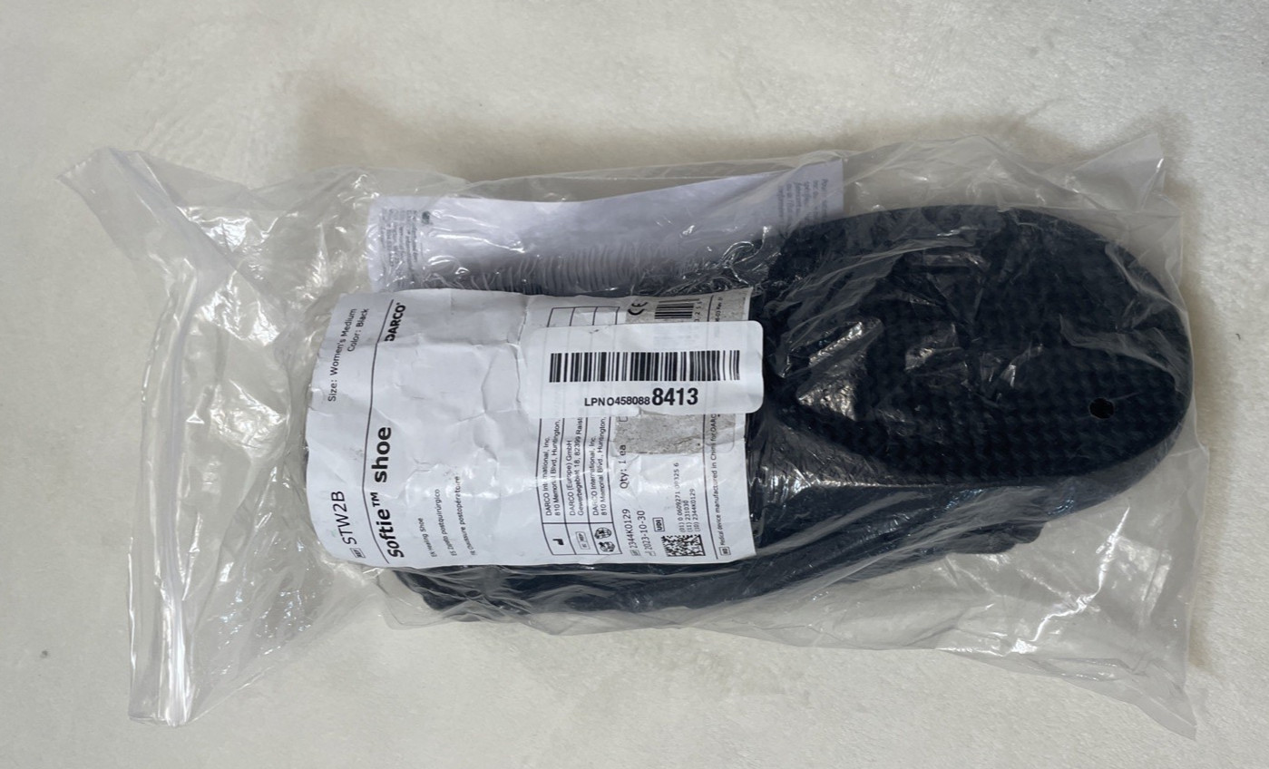 Darco Softie Post Op Surgical Shoe Womens Medium Black STW2B Healing