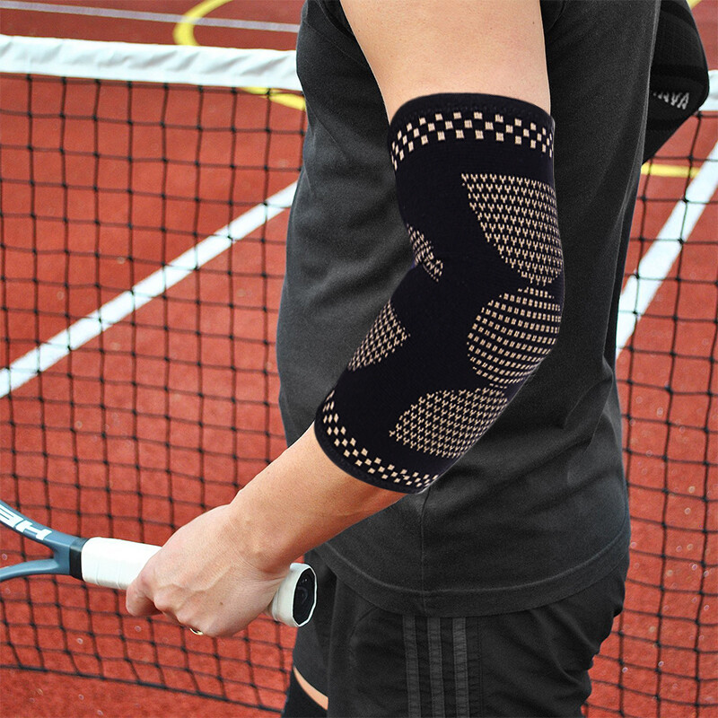 Copper Elbow Brace Support Compression Sleeve Arthritis Tendonitis Joint Pain US