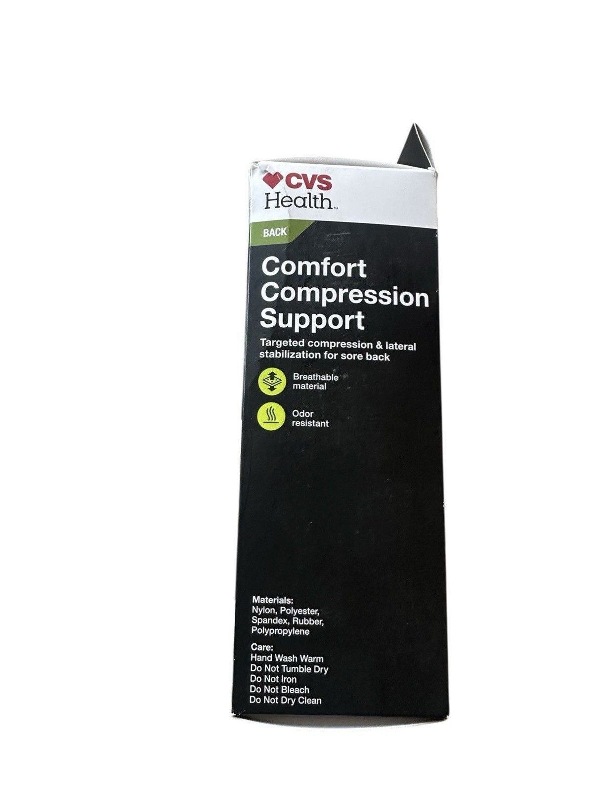 New CVS Health Back Moderate Support One Size Comfort Compression Adult Unisex