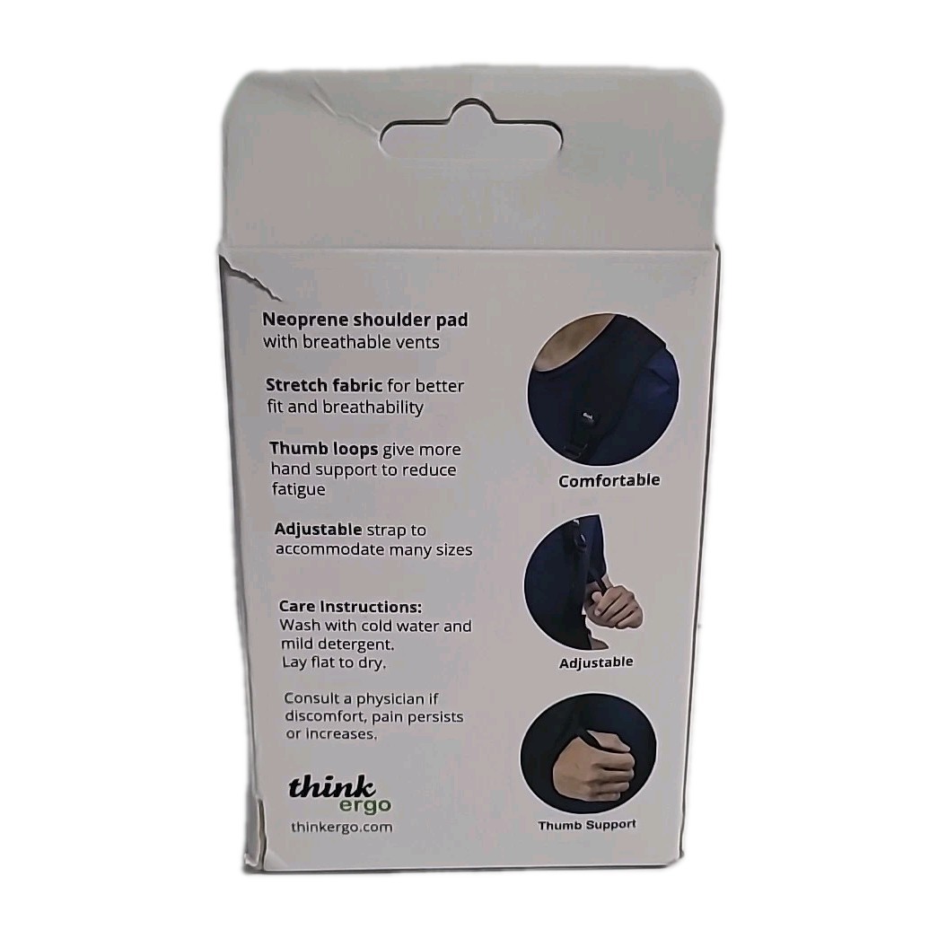 Think Ergo Arm Sling Air – Lightweight, Breathable, Ergonomically One Size Black
