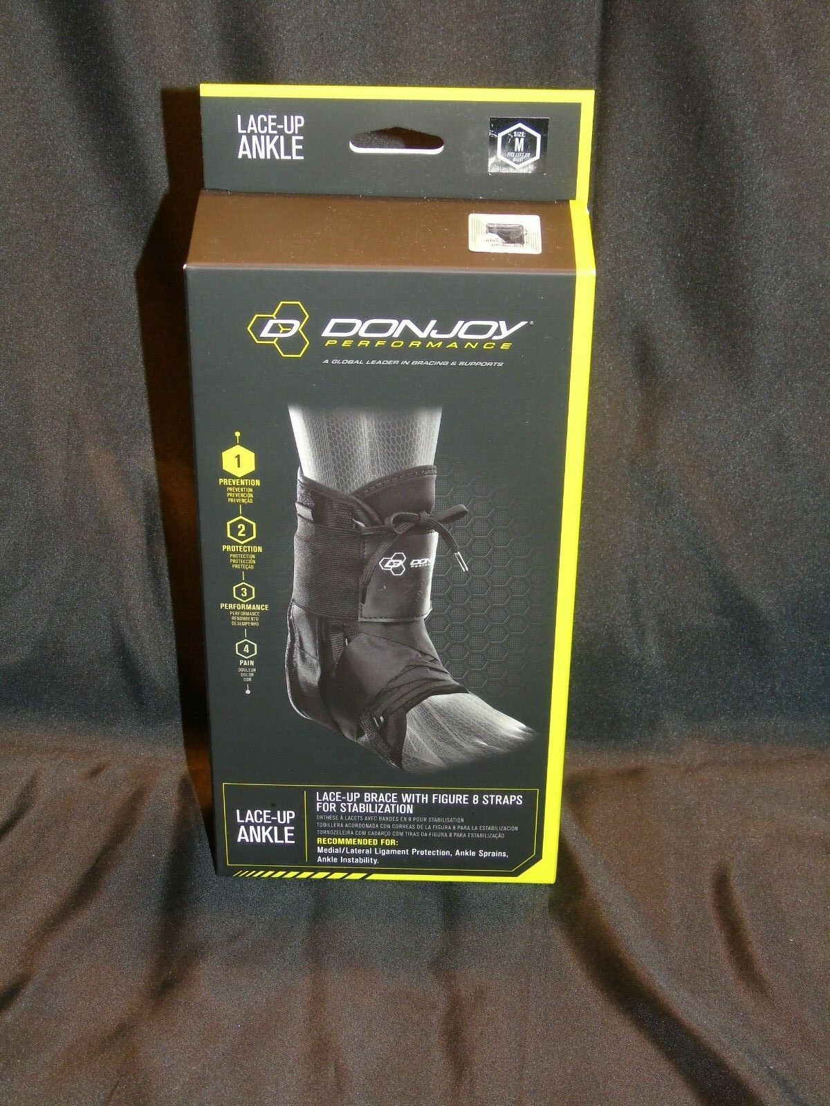 DonJoy Performance Size Medium 12″-13″ Lace-Up Ankle Brace New In Box