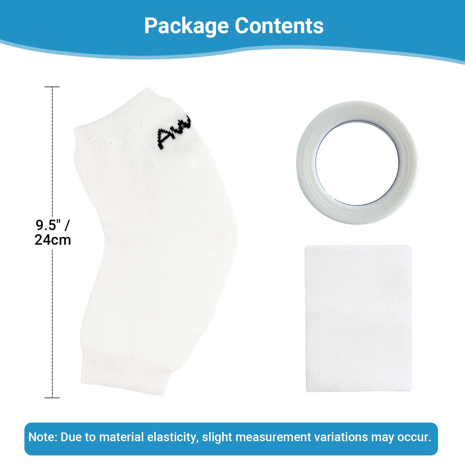 Heel And Elbow Protectors (One Pair) with Foam Pads, Lightweight Knit Elbows …