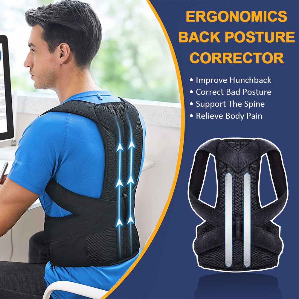 Back Brace Posture Corrector for Men & Women Back Support Straightener