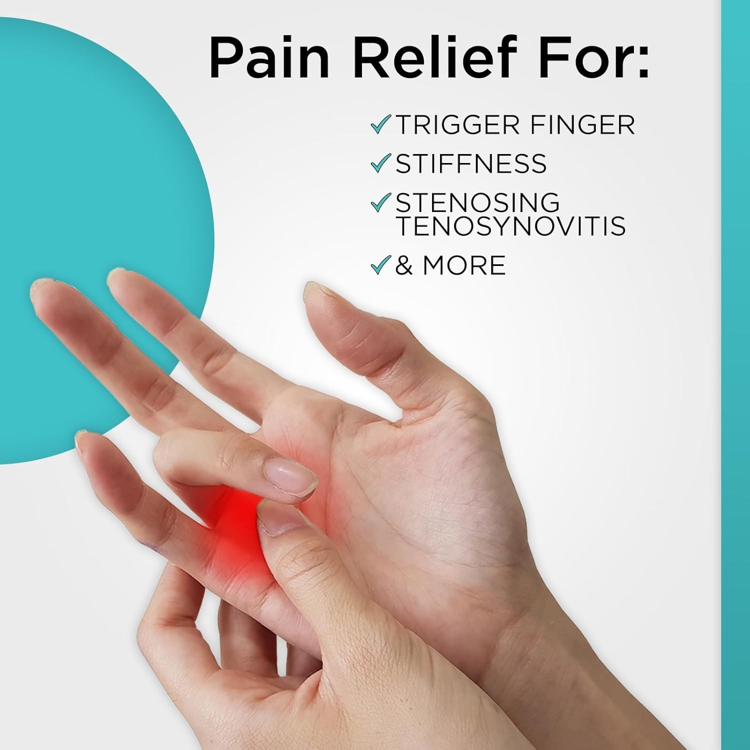 Vive Trigger Finger Splint – Support Brace for Middle, Ring, Index, Thumb and Pi