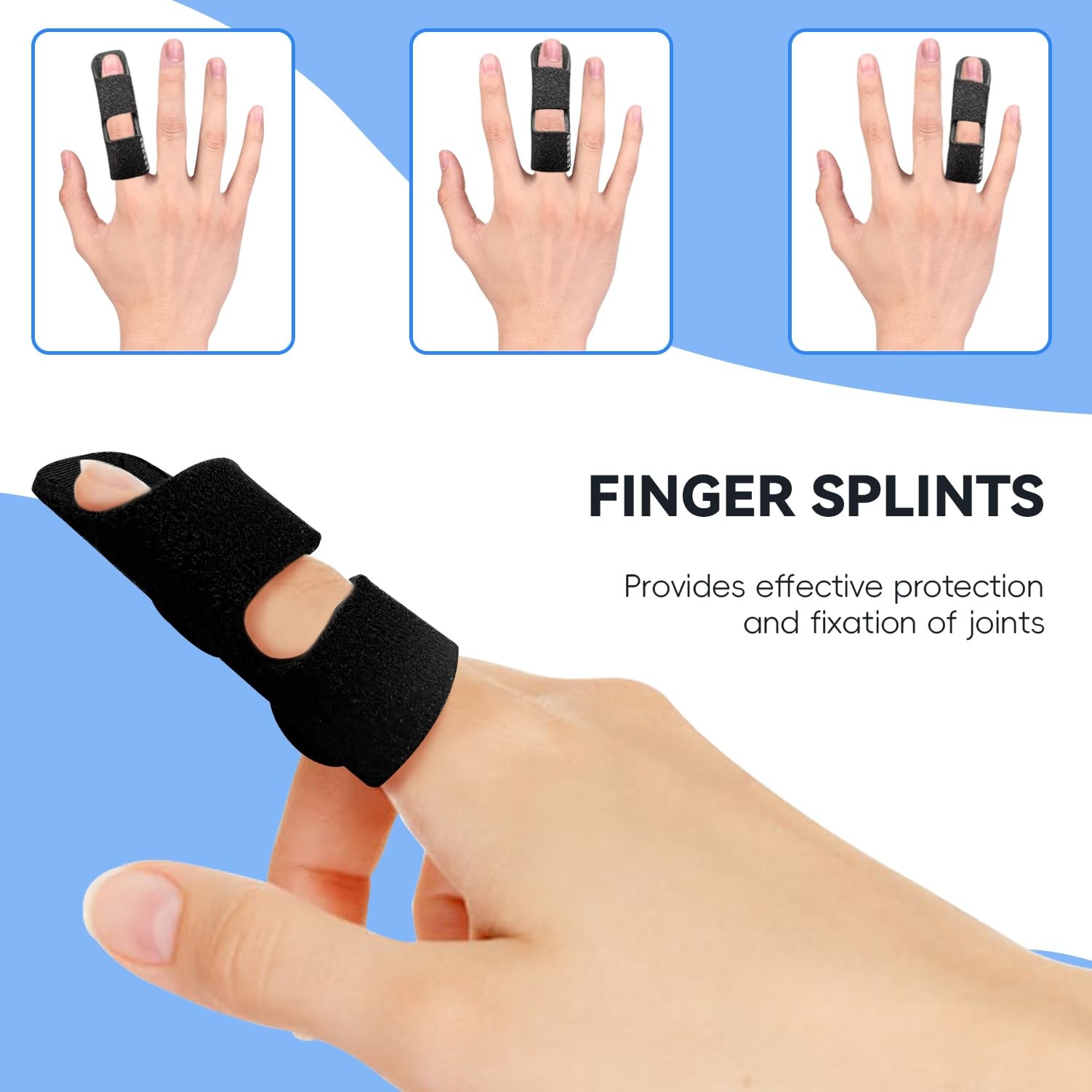 Finger Splint, Universal Trigger Finger Brace for Broken/Arthritis Pain and Spra