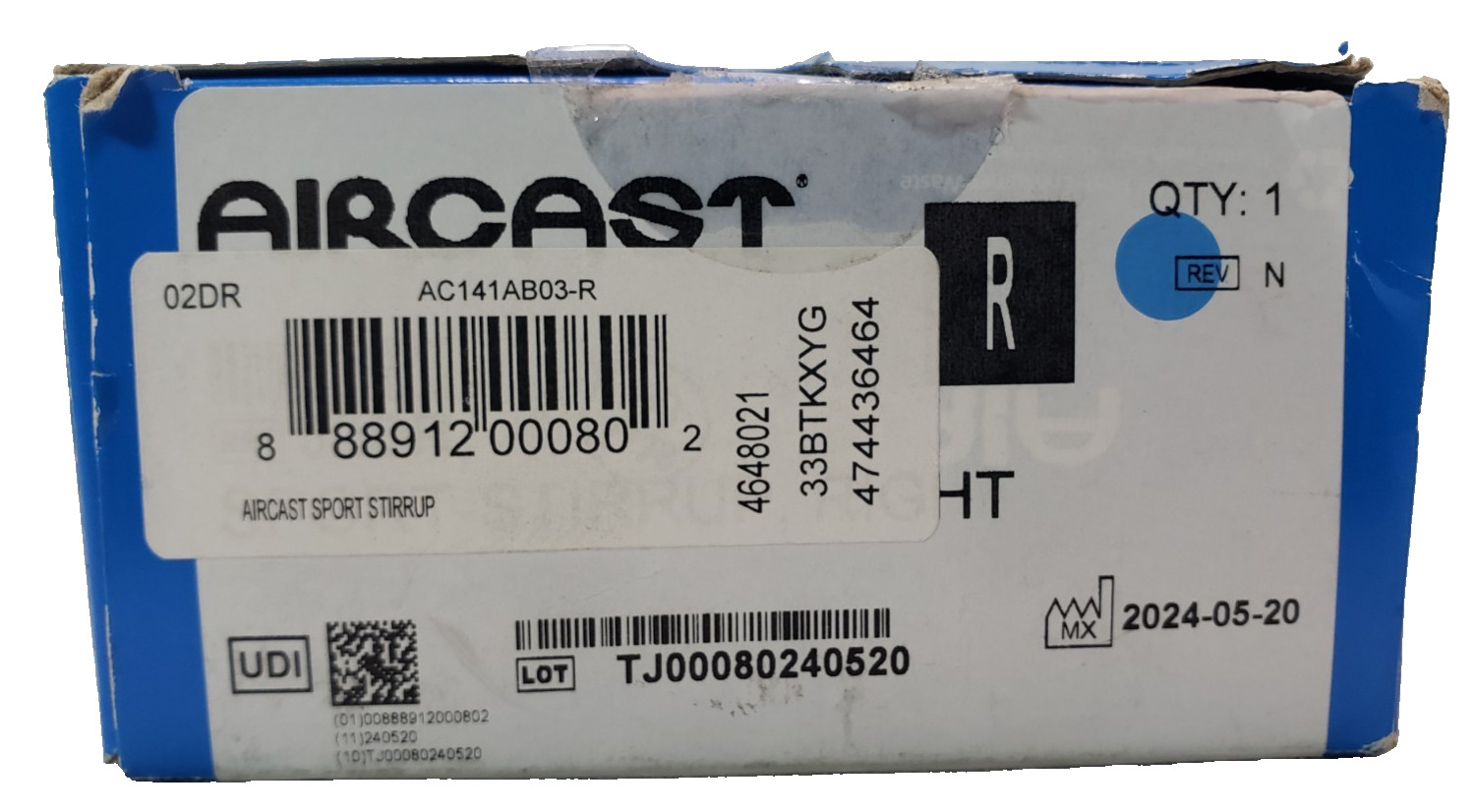Aircast Sport Stirrup-Universal-Right