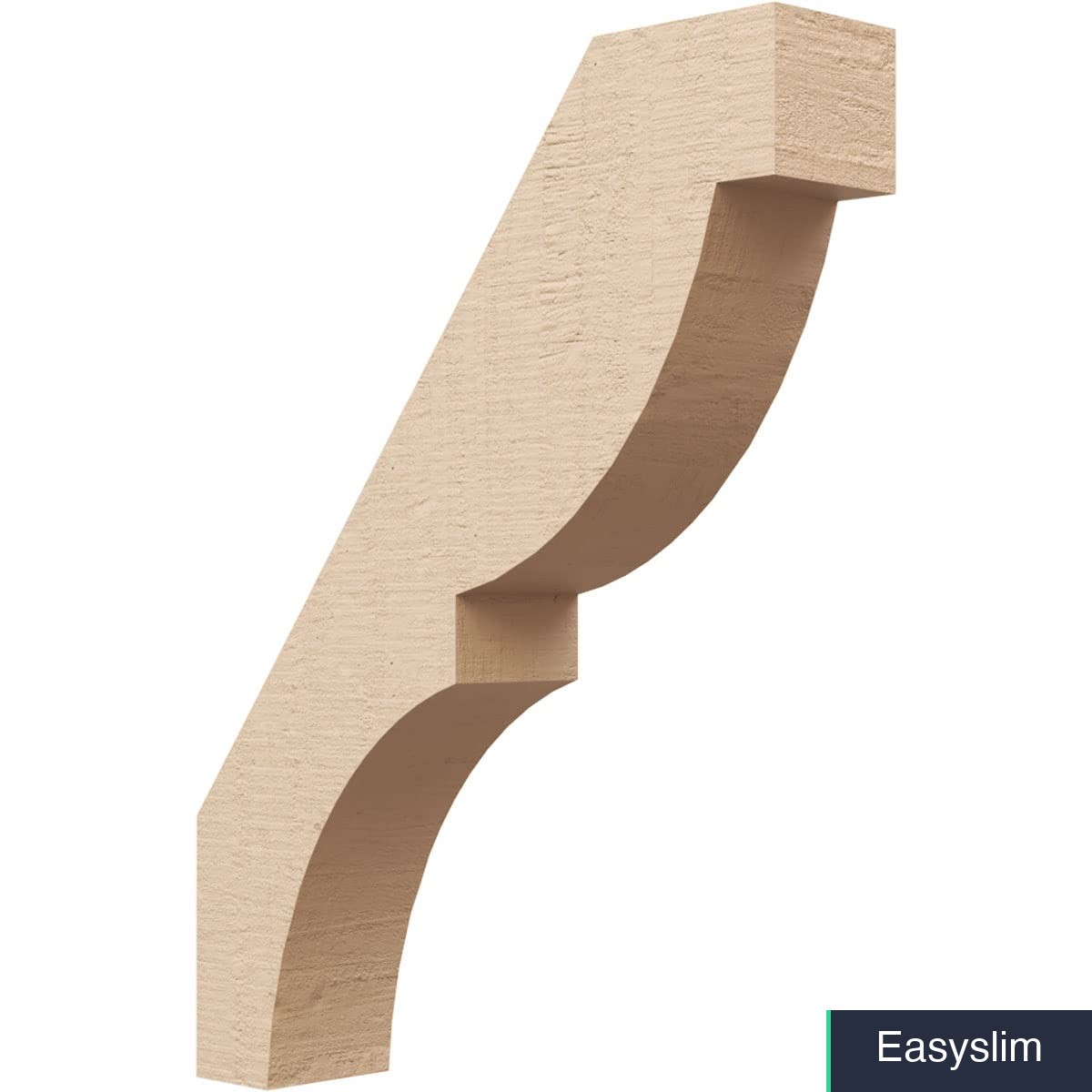 Rough Cedar Faux Wood Knee Brace Architectural 3W 14D 18H Primed Tan