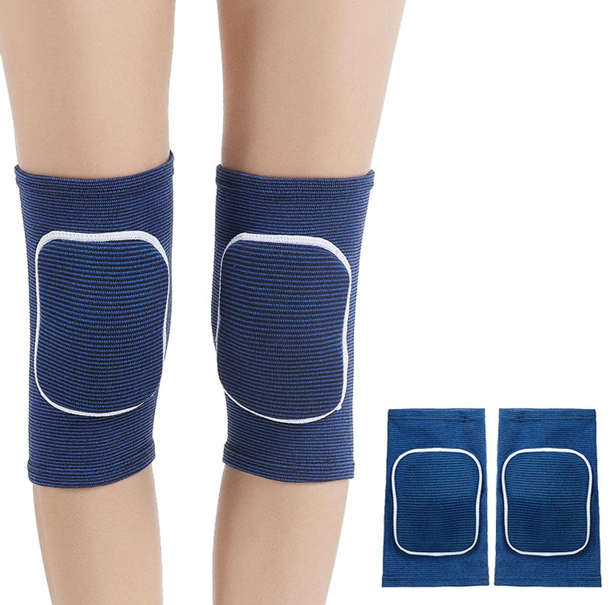 Dance Knee Pads for Women Men Wrestling Basketball Volleyball Protector Blue