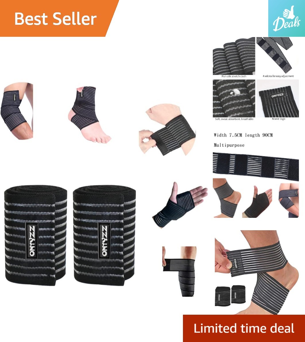 Versatile Athletic Compression Wraps – Soft Tissue Support for Active Lifestyles