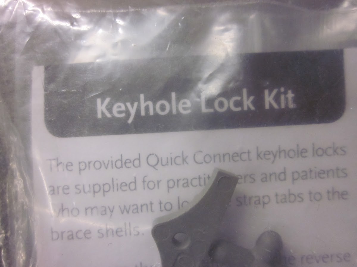 Ossur Keyhole Lock Kit for Locking Strap Tabs to the Brace Shells