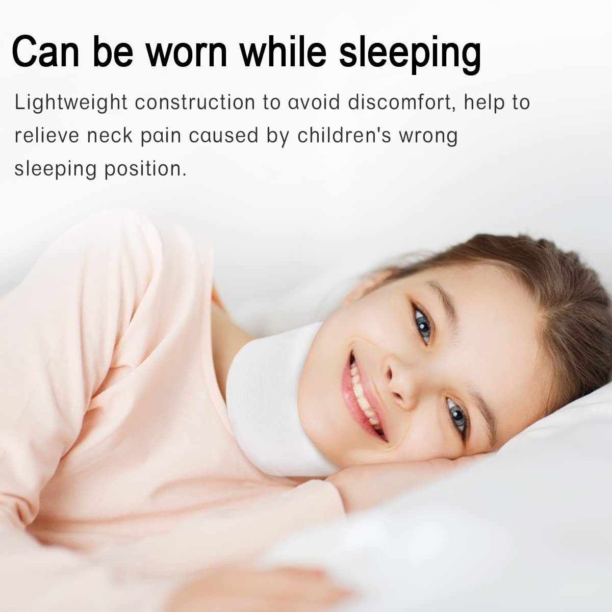 Kids Neck Brace for Neck Pain and Support, Soft Foam Cervical Collar Adjustable