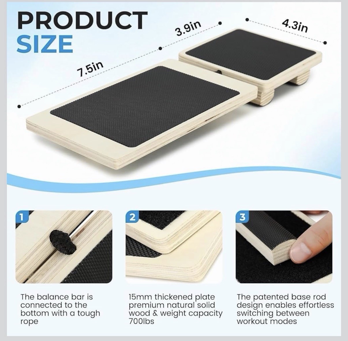 Ankle Foot Exerciser Strengthener & Balance Board, Physical Therapy Equipment
