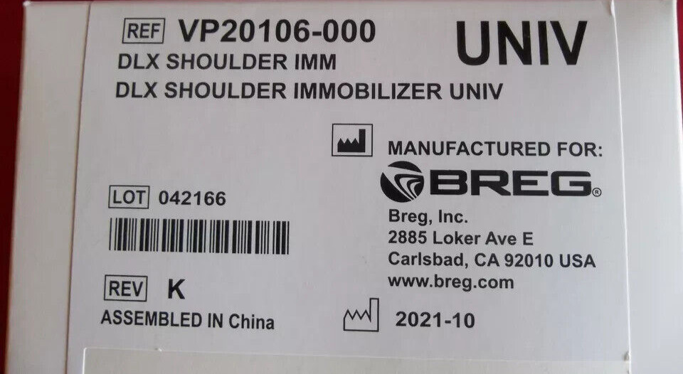 Breg Deluxe Shoulder Immobilizer Sling Universal VP20106-000