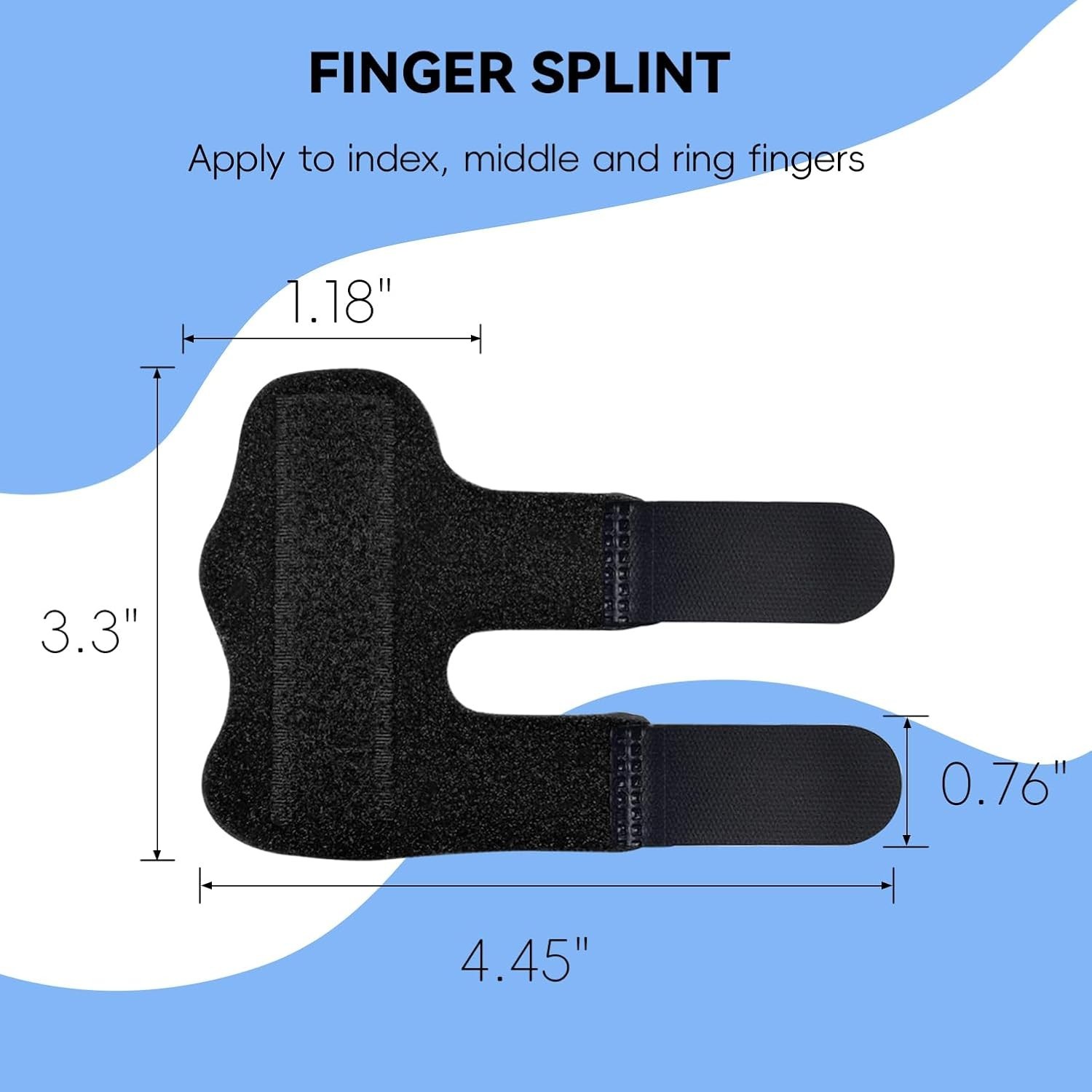 Finger Splint, Universal Trigger Finger Brace for Broken/Arthritis Pain and Spra