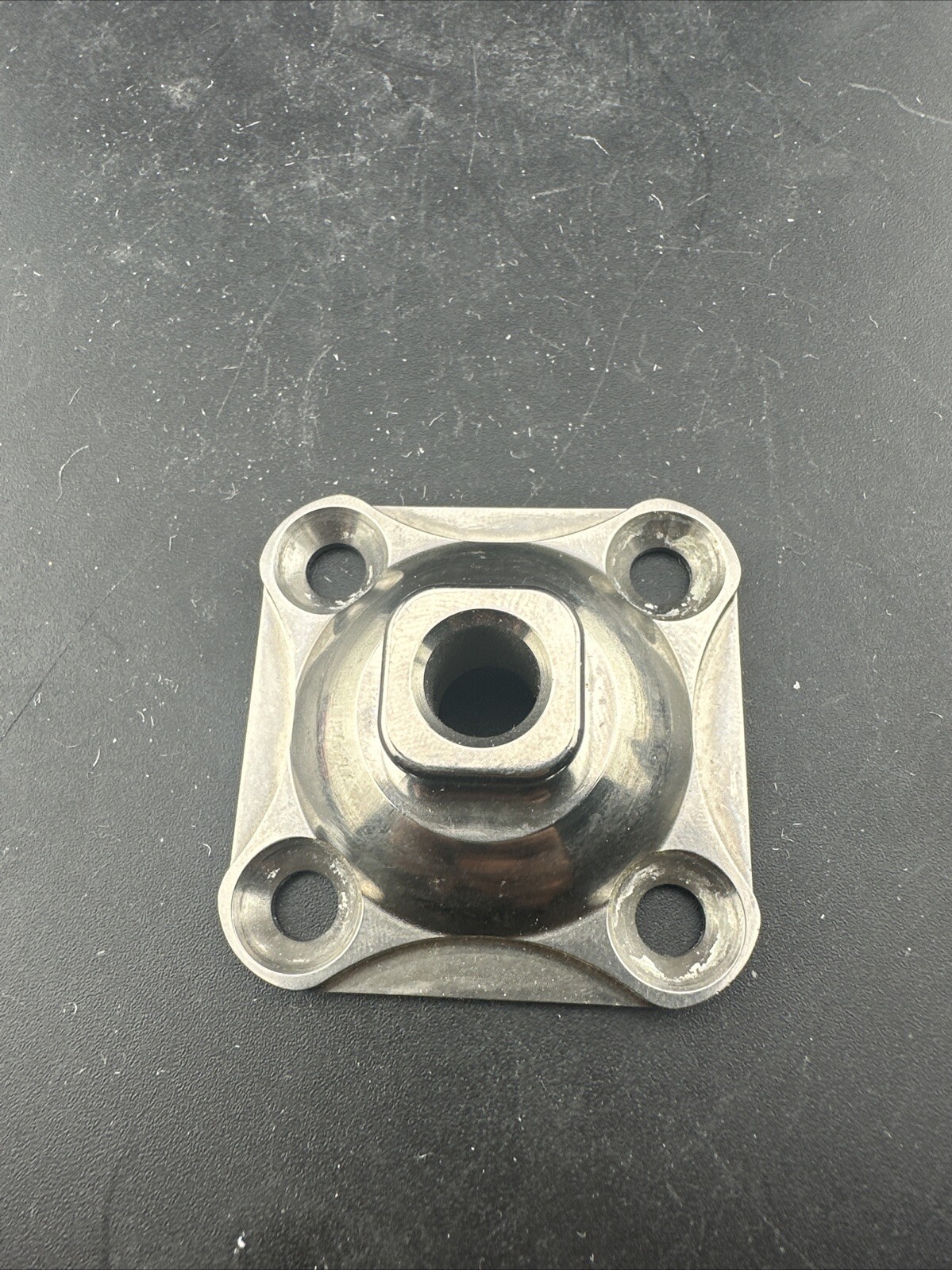 Prosthetic 4 hole pyramid prosthetic plate adapter component Titanium