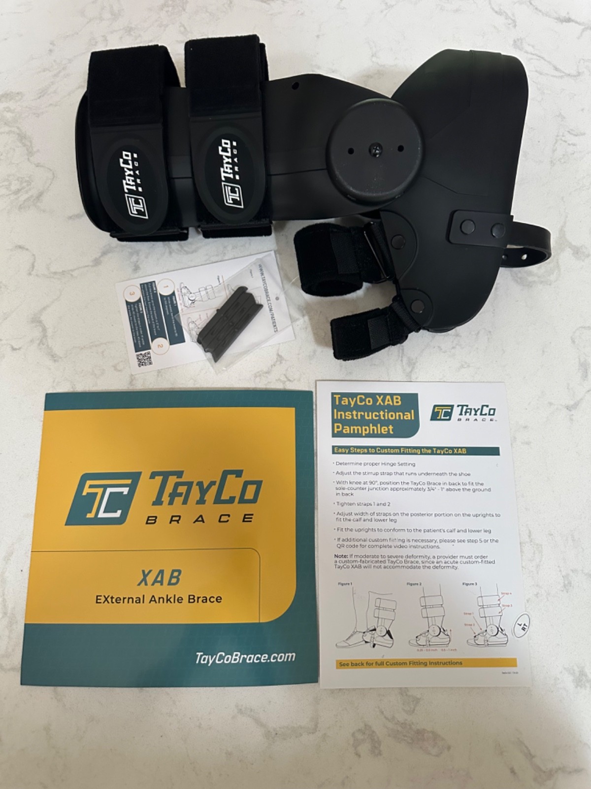 TayCo XAB Acute External Ankle Brace Walking Brace Foot Orthosis Large Right New