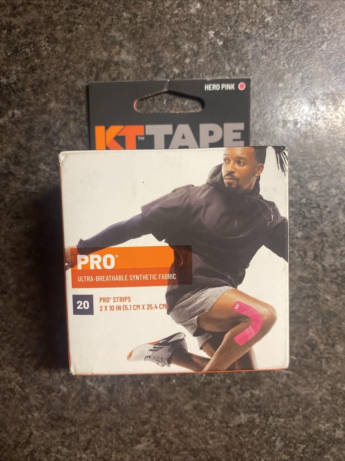 KT Tape Pro Kinesiology Therapeutic Tape HERO PINK 20 Pro Strips 2 x 10 inches