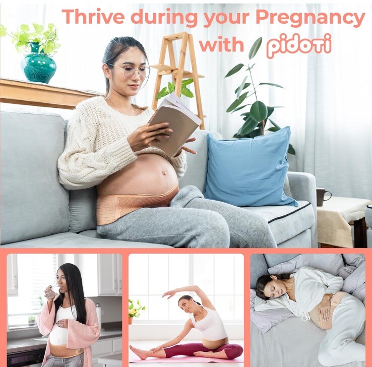 Pregnancy Belly Bands for Pregnant Women Back Support Brace Beige Size Trenta