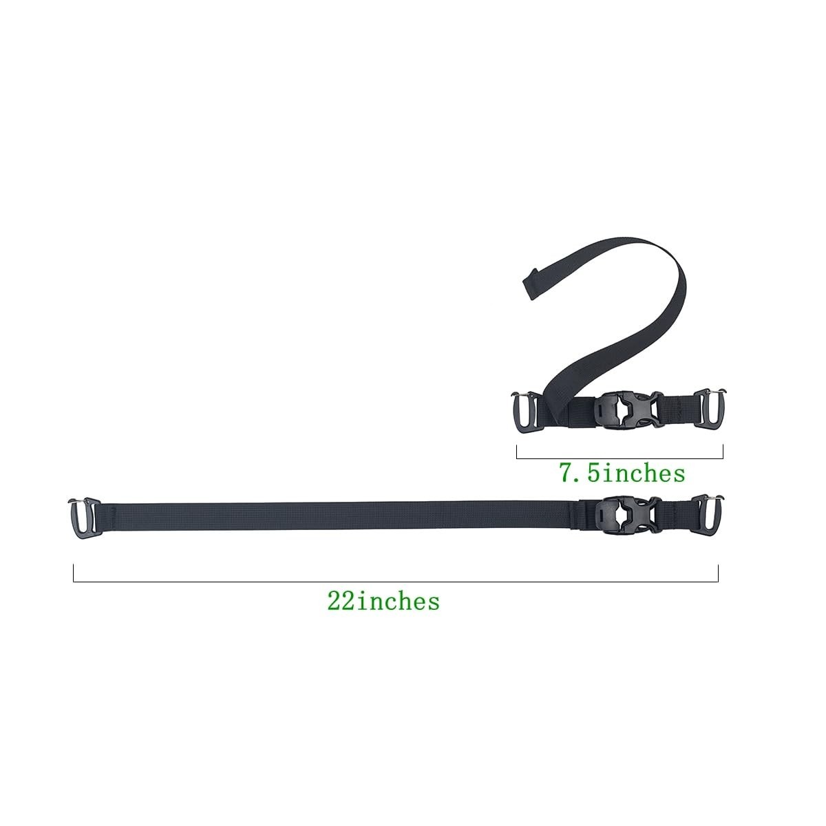 Adjustable MOLLE Tactical Straps 7.5-22″ for Backpack, Gear, Rucksack – Heavy Du