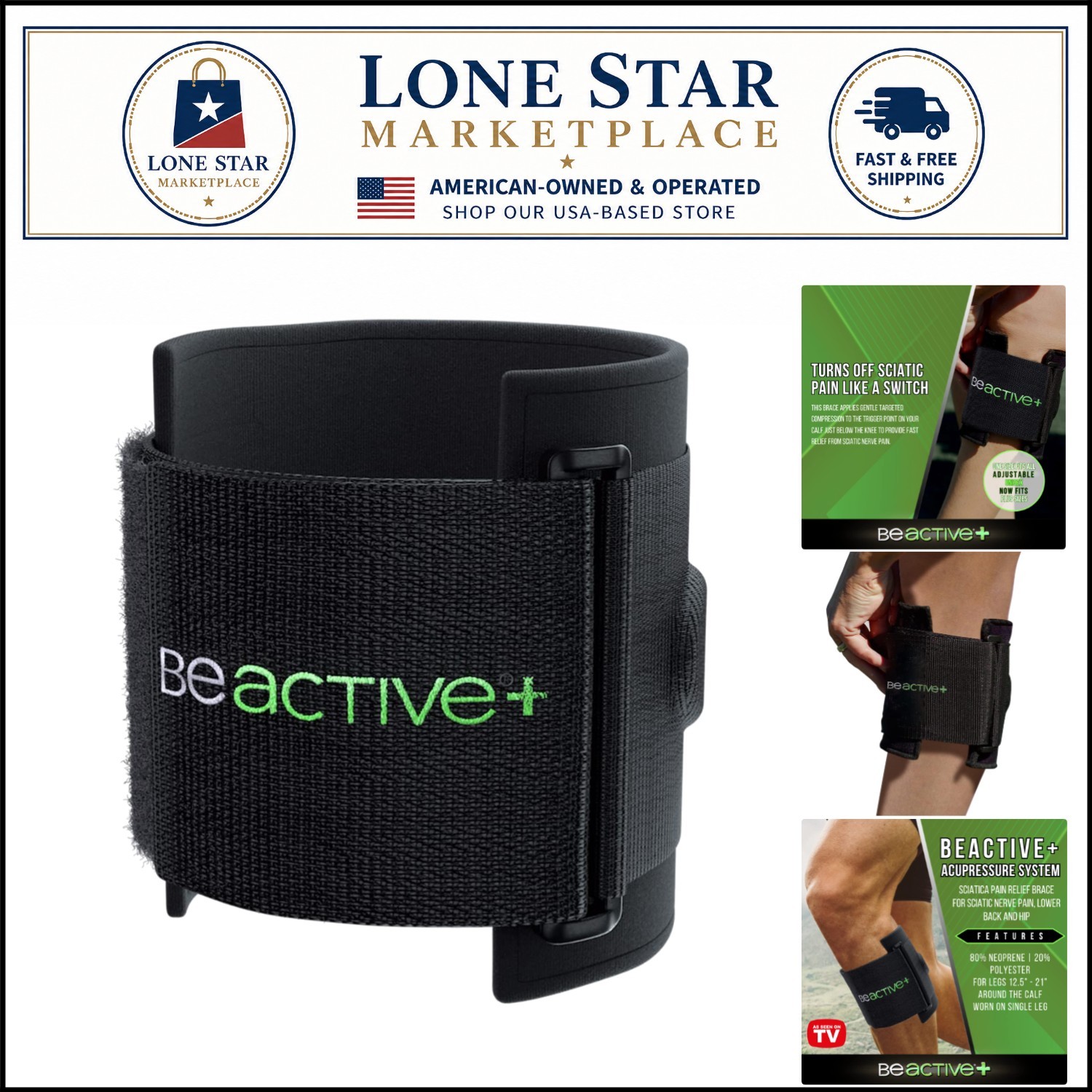 Comfortable Acupressure System for Sciatic Nerve Pain – One Size, Easy to Use