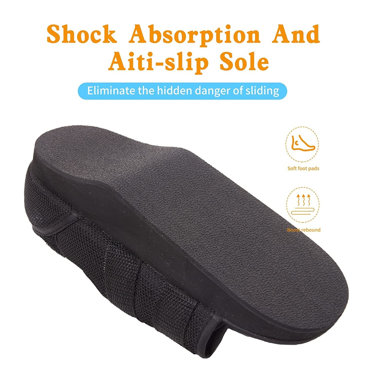 Heel Wedge Healing Shoe Post Op Shoe Lightweight Heel Orthopedic Foot Brace O…