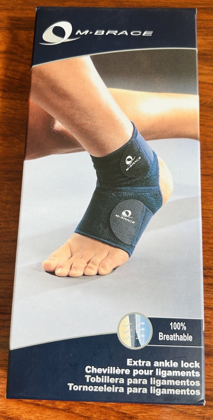 M-Brace Extra Ankle Lock Brace Ankle Support During Sports # 16 Sz L NEW