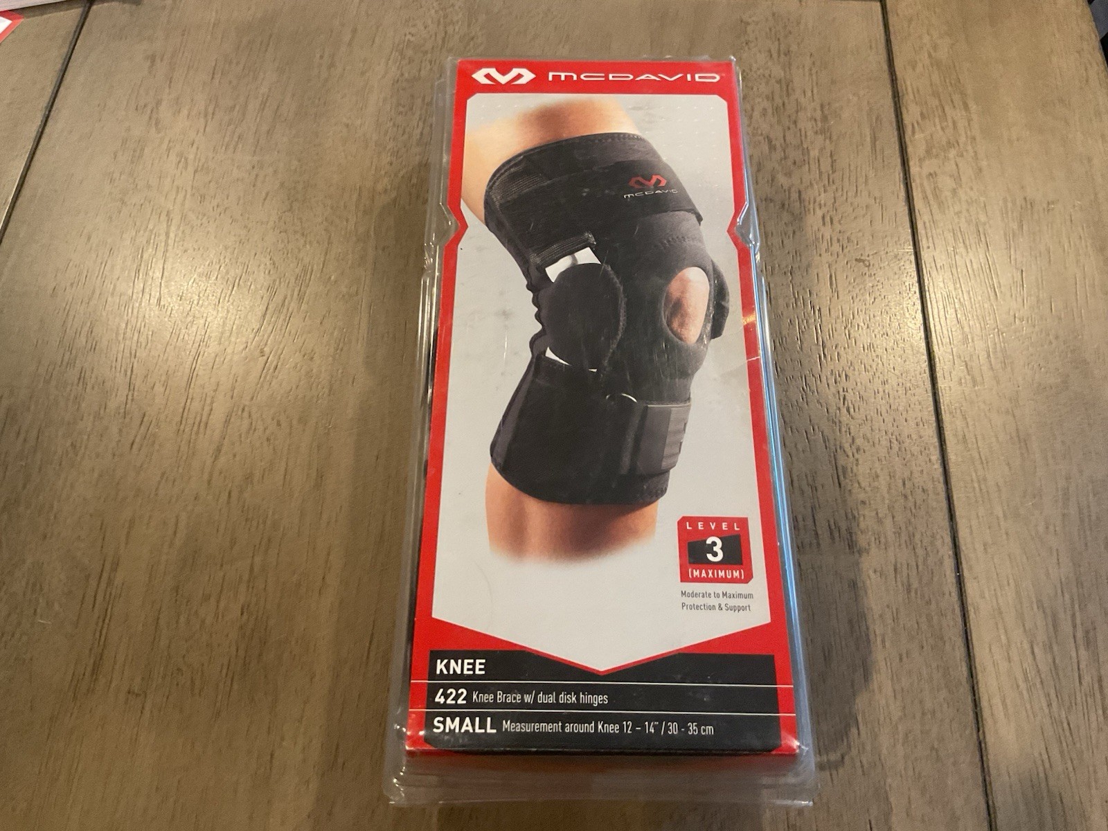 Mcdavid 422 Knee Brace w/ Dual Disk Hinges Size S SMALL 12″-14″ Level 3 Support