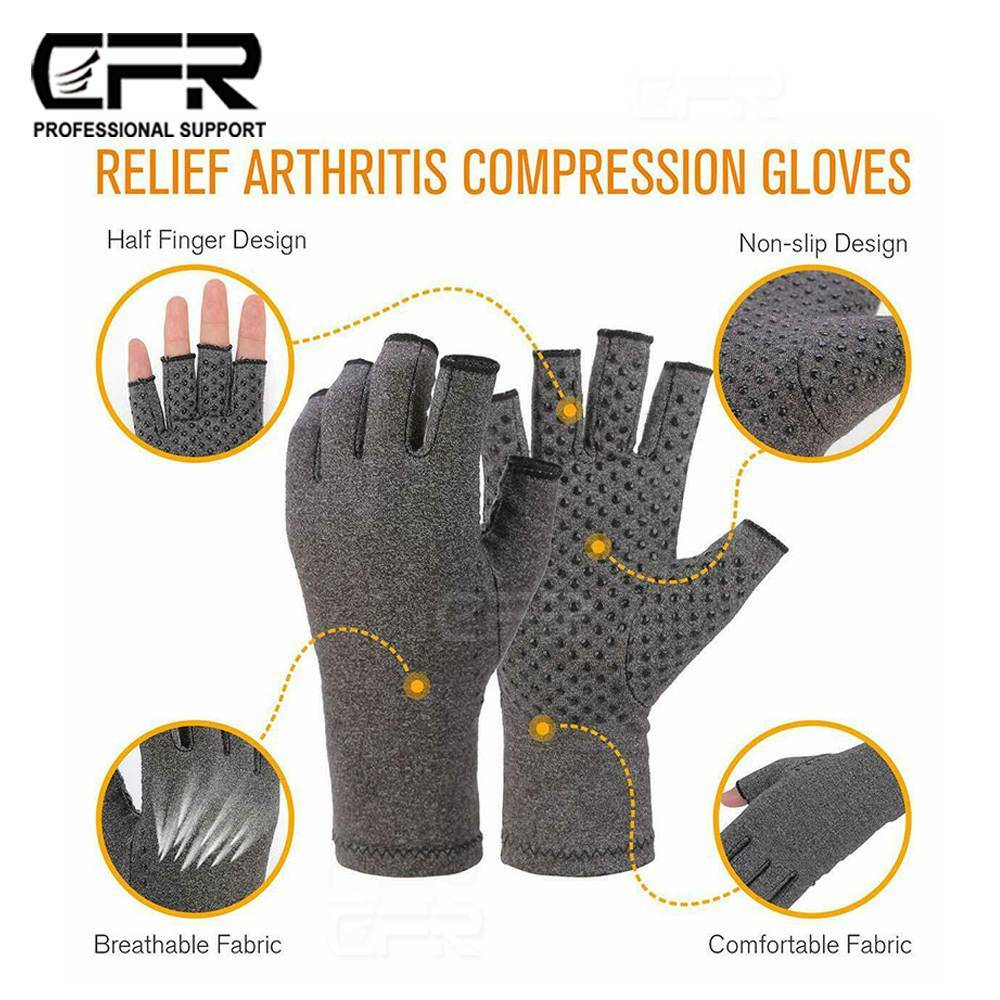 Anti Arthritis Compression Gloves Hand Support Joint Pain Relief Carpal Tunnel @