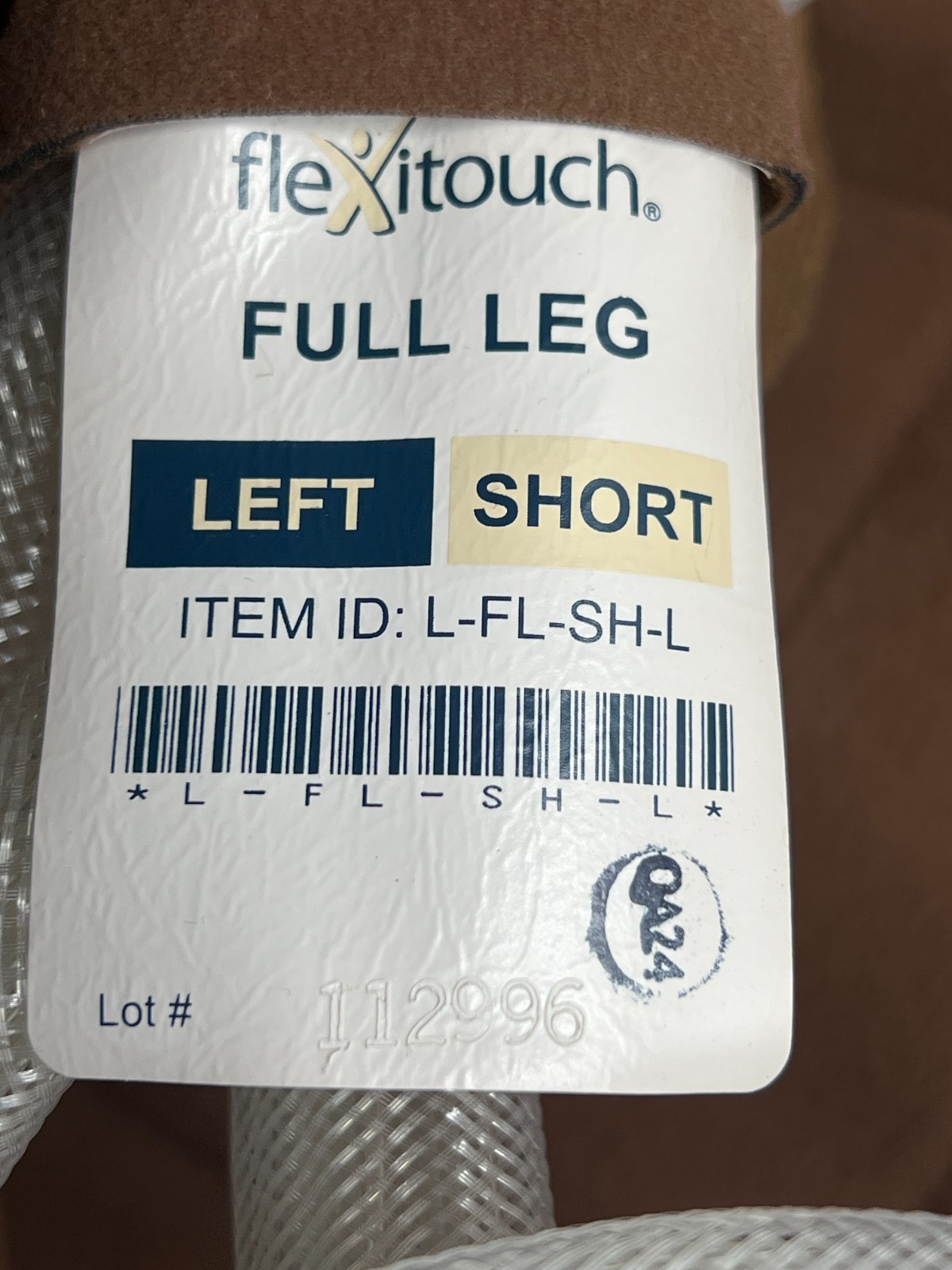 Tactile Medical Flexitouch Full Leg Short Left Garment L-FL-SH-L Compression