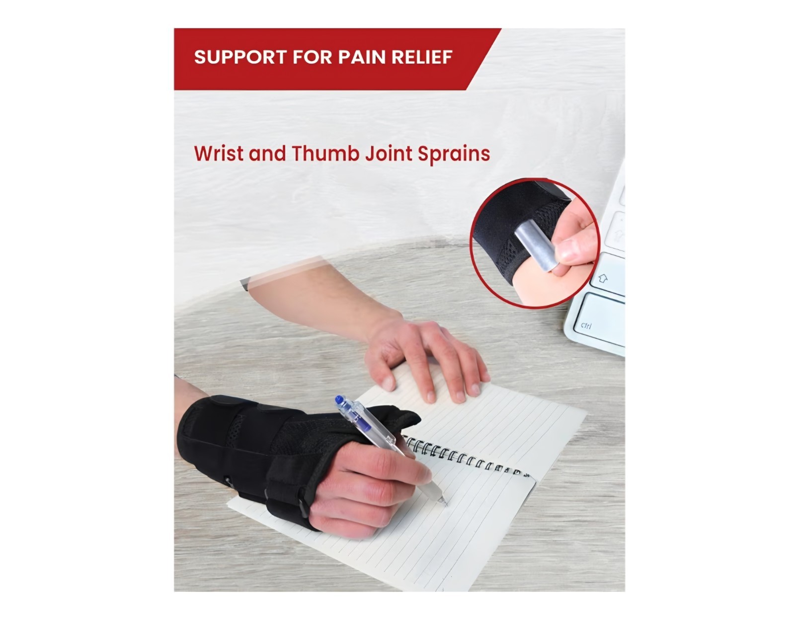 Hurmoya Wrist Brace for Carpal Tunnel Night Sleep Support – Left Large NIB