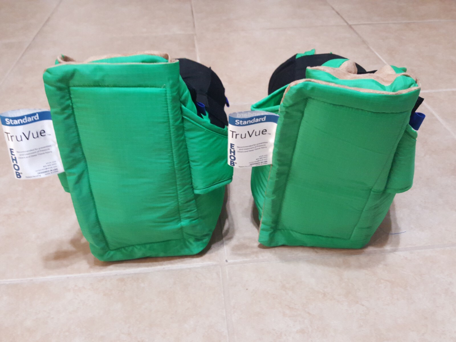 EHOB TruVue Standard Heel Protector Green Prevents Pressure Ulcers Tissue Injury