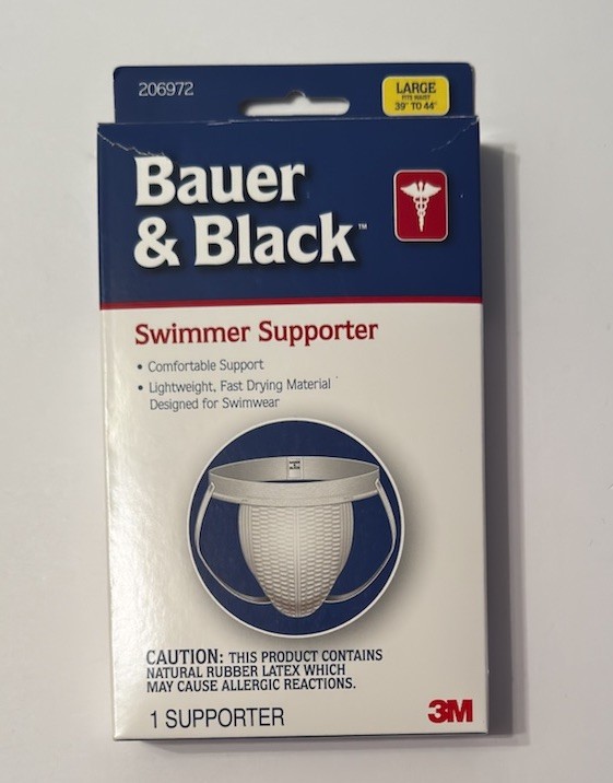Bauer and Black Swimmer Supporter Size Large 206972 New