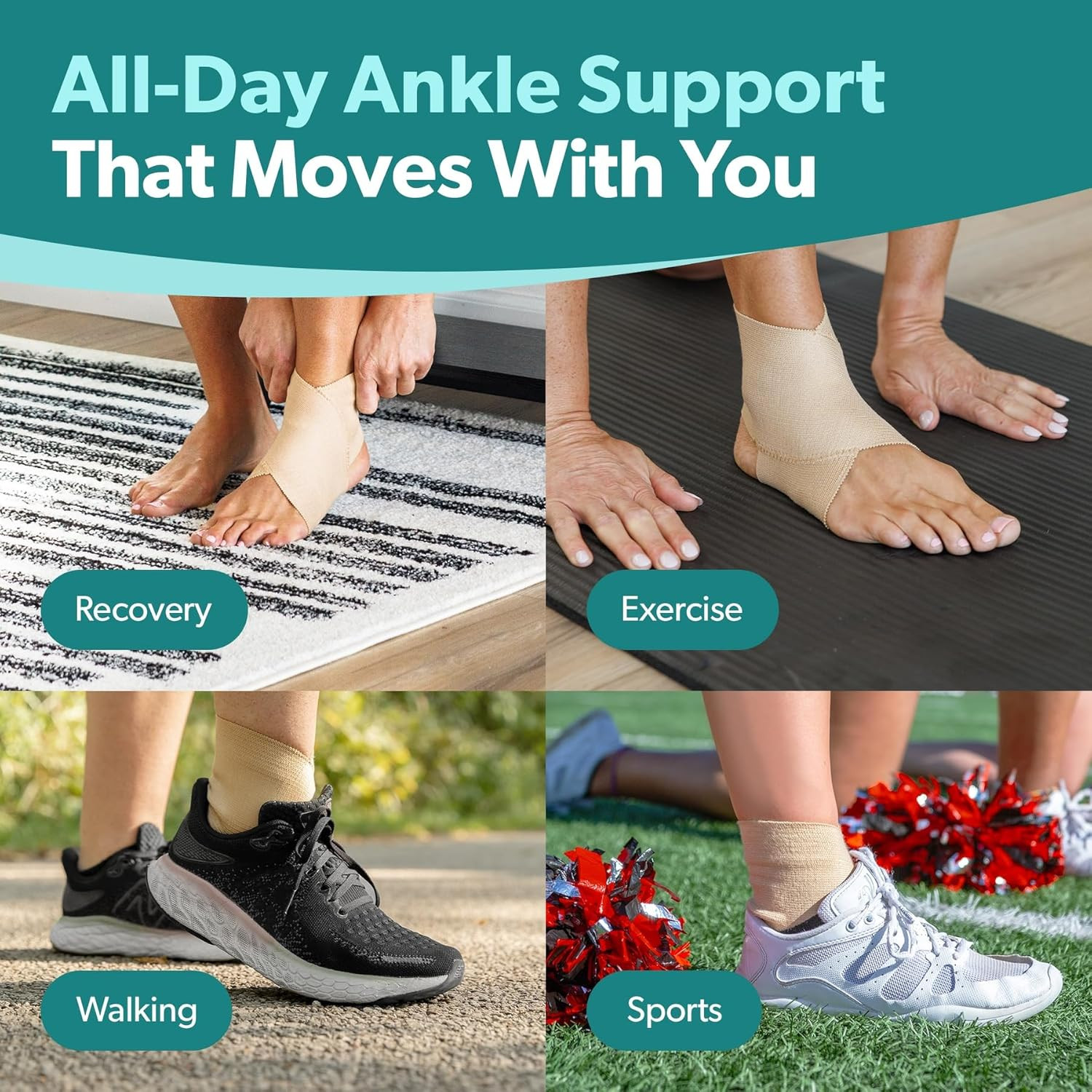Braceability Elastic Ankle Support Brace – Lightweight Slip on Foot and Ankle Co