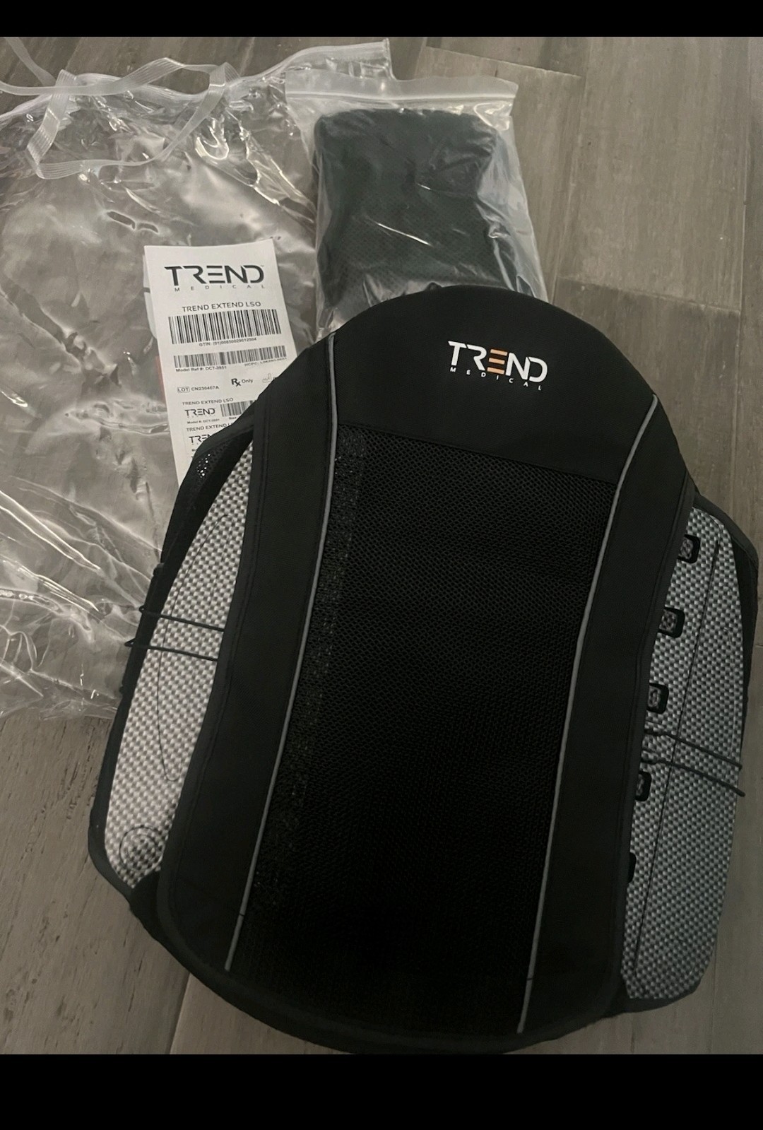 Trend Extend LSO DCT-37 Adjustable Back Brace Support Universal Fit 22-55” New