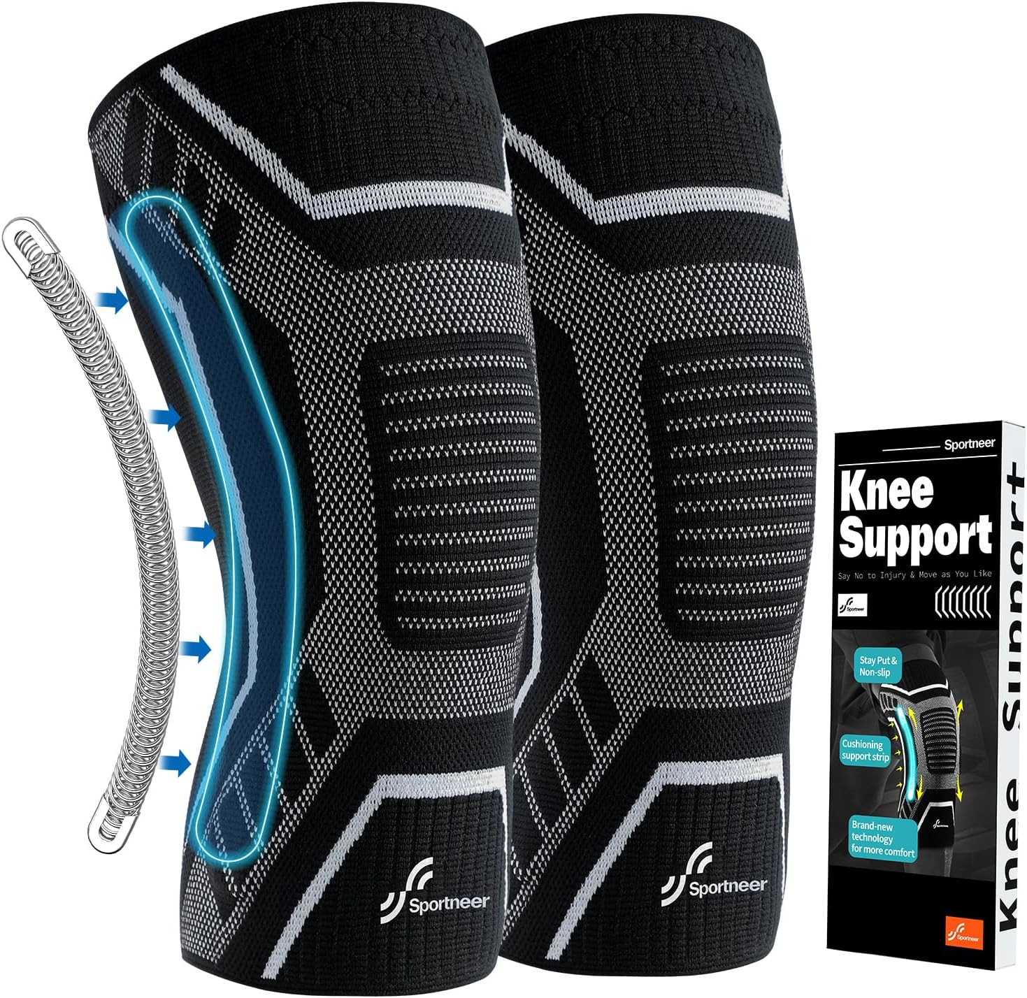 Rodillera de cobre para hombre y mujer – Sportneer Copper Knee